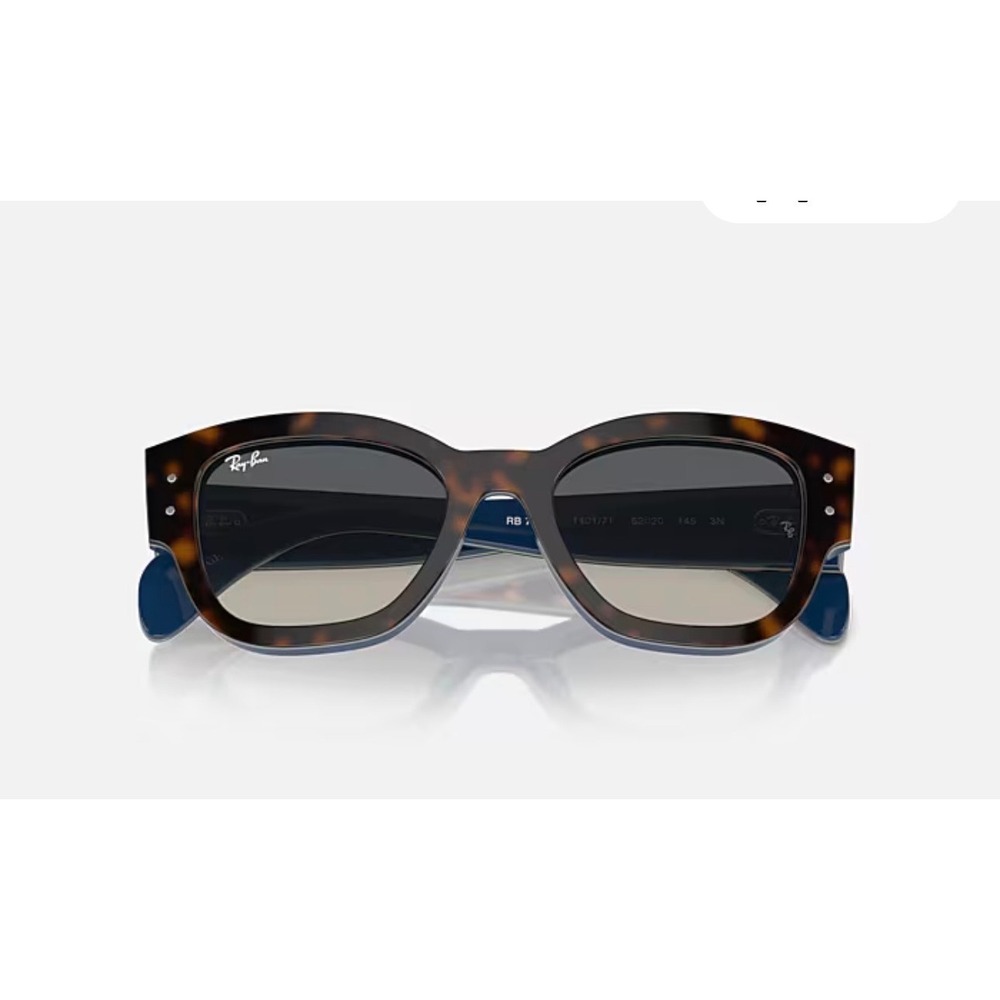 Ray-Ban RB4397 Corrigan Sunglasses Tortoise Blue Square Bio-Based 52-20 145 3N
